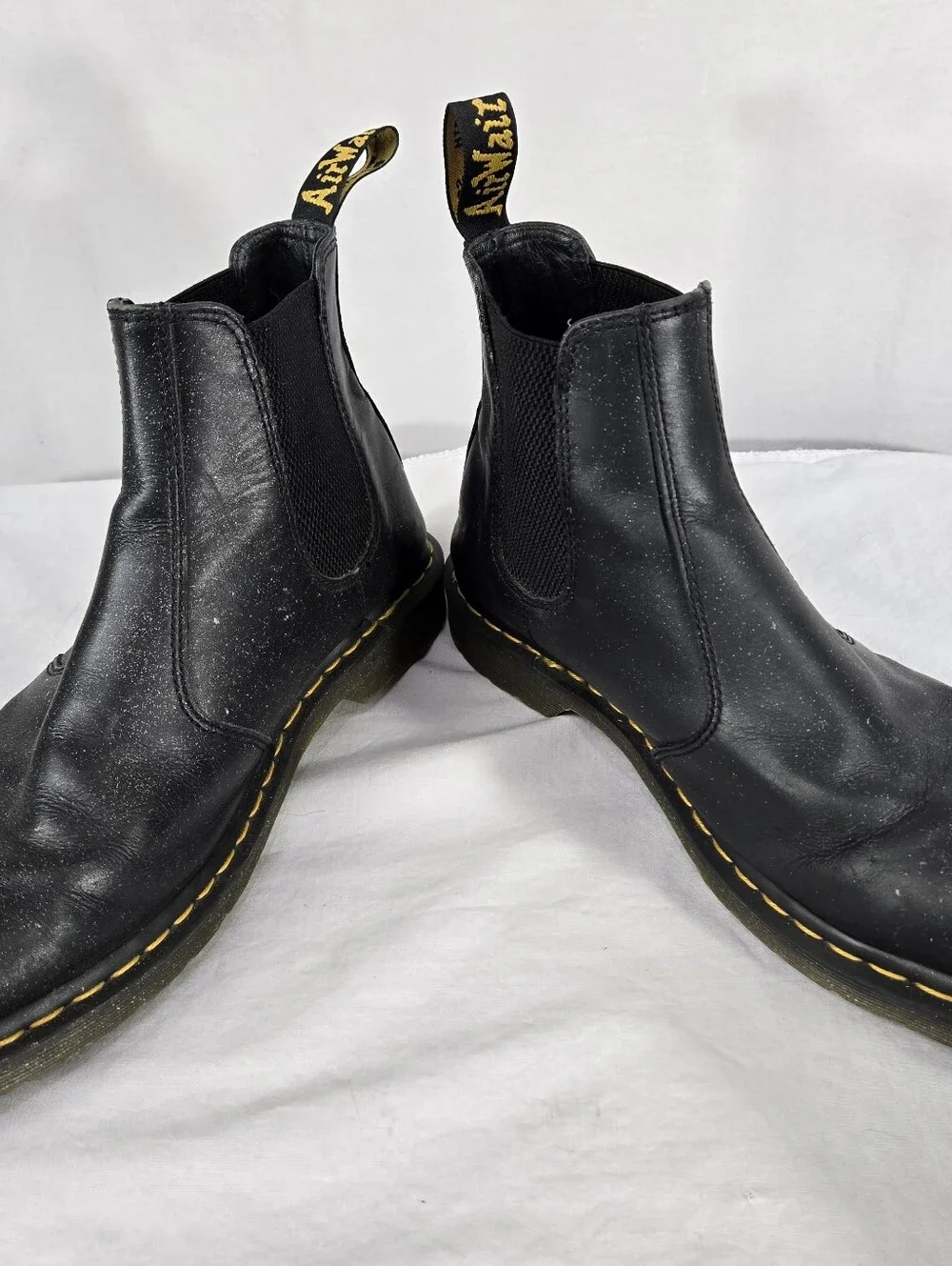 Dr. Martens Doc Chelsea Casual Boots Mens Size 13 Slip On Work Leather Black